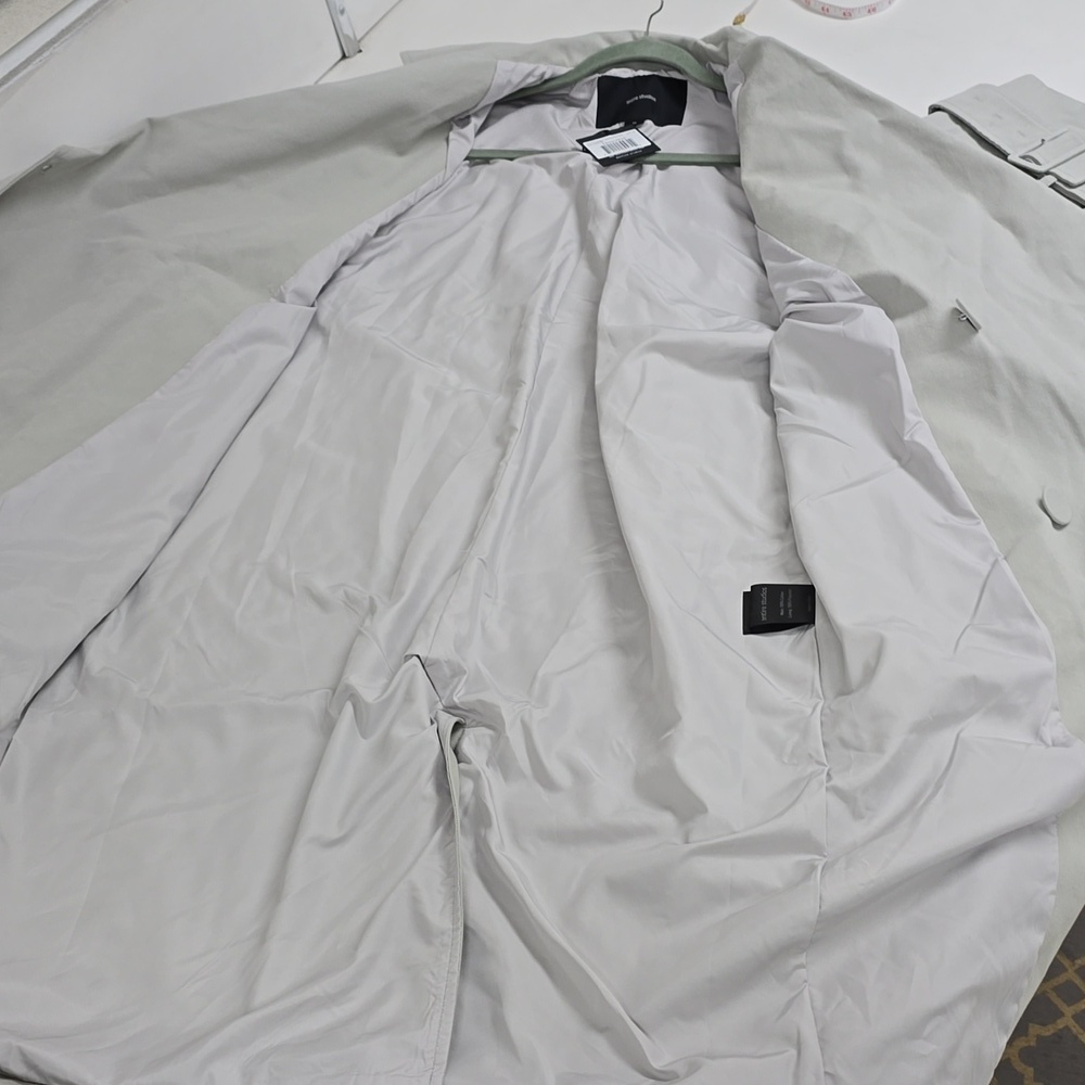 ENTIRE STUDIOS DOUBLE BREASTED COAT PEWTER UNISEX - Picture 15 of 16